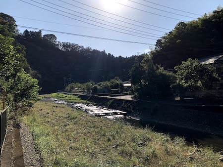 久保田酒造の目の前にある自然の風景写真です。