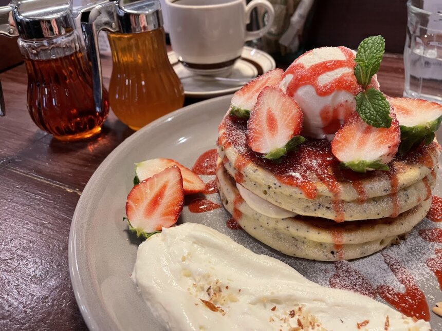 珈琲新鮮館 東林間本店 旬のふんわりパンケーキで大満足 ココさがみ